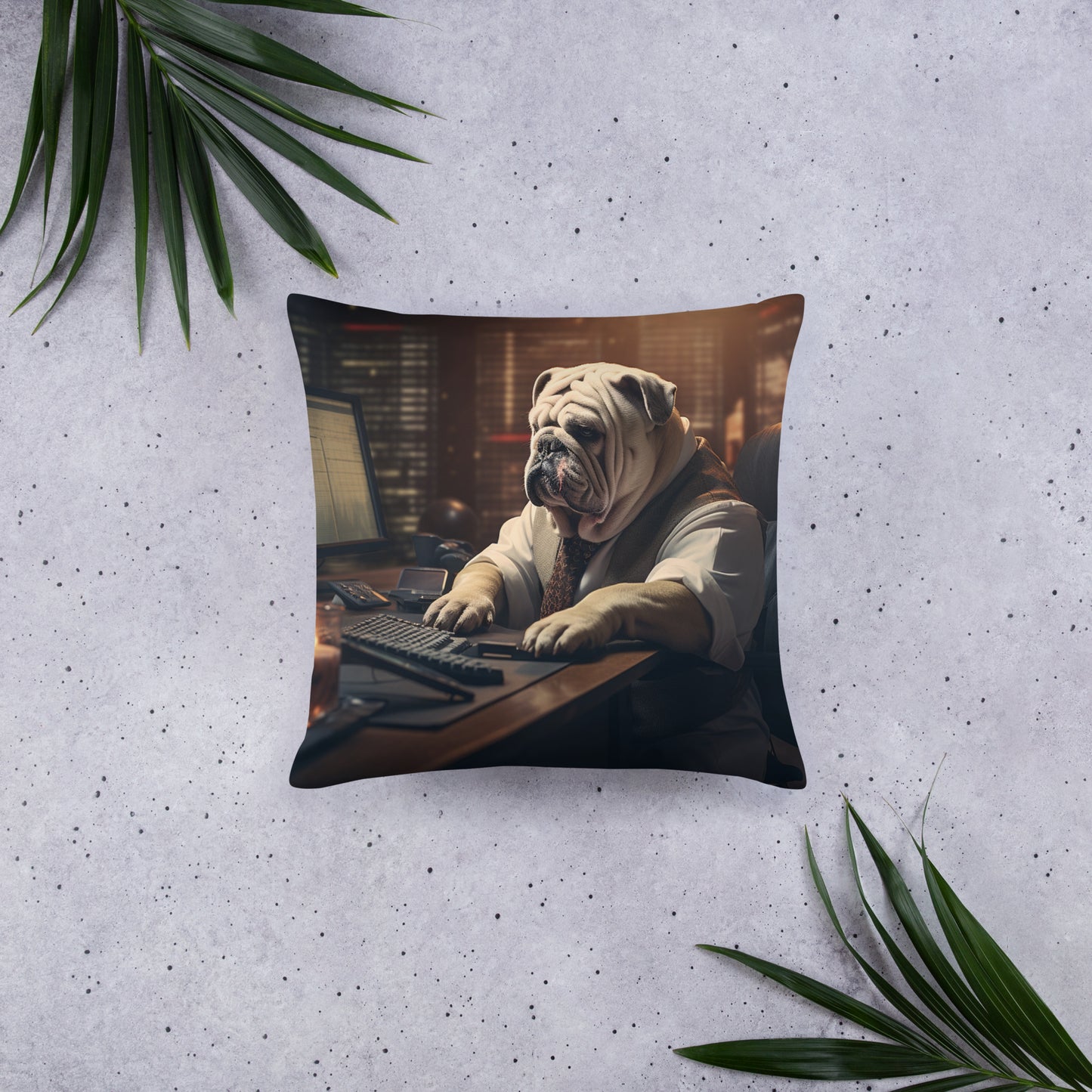 Bulldog Stock Trader Basic Pillow