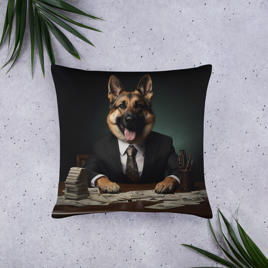 German Shepherd Millionaire Basic Pillow