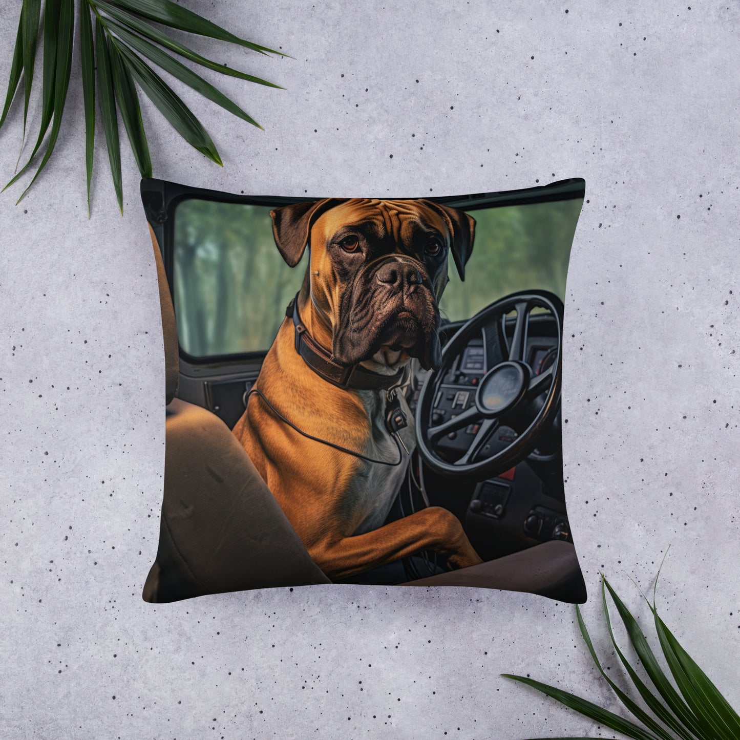 Boxer Bus Driver Basic Pillow