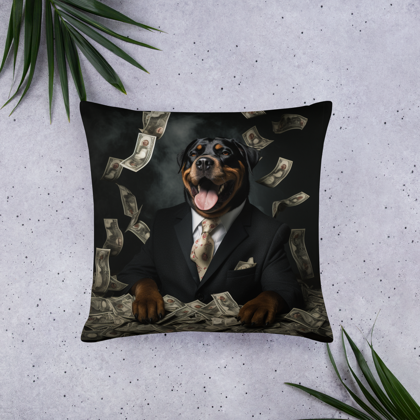 Rottweiler Millionaire Basic Pillow