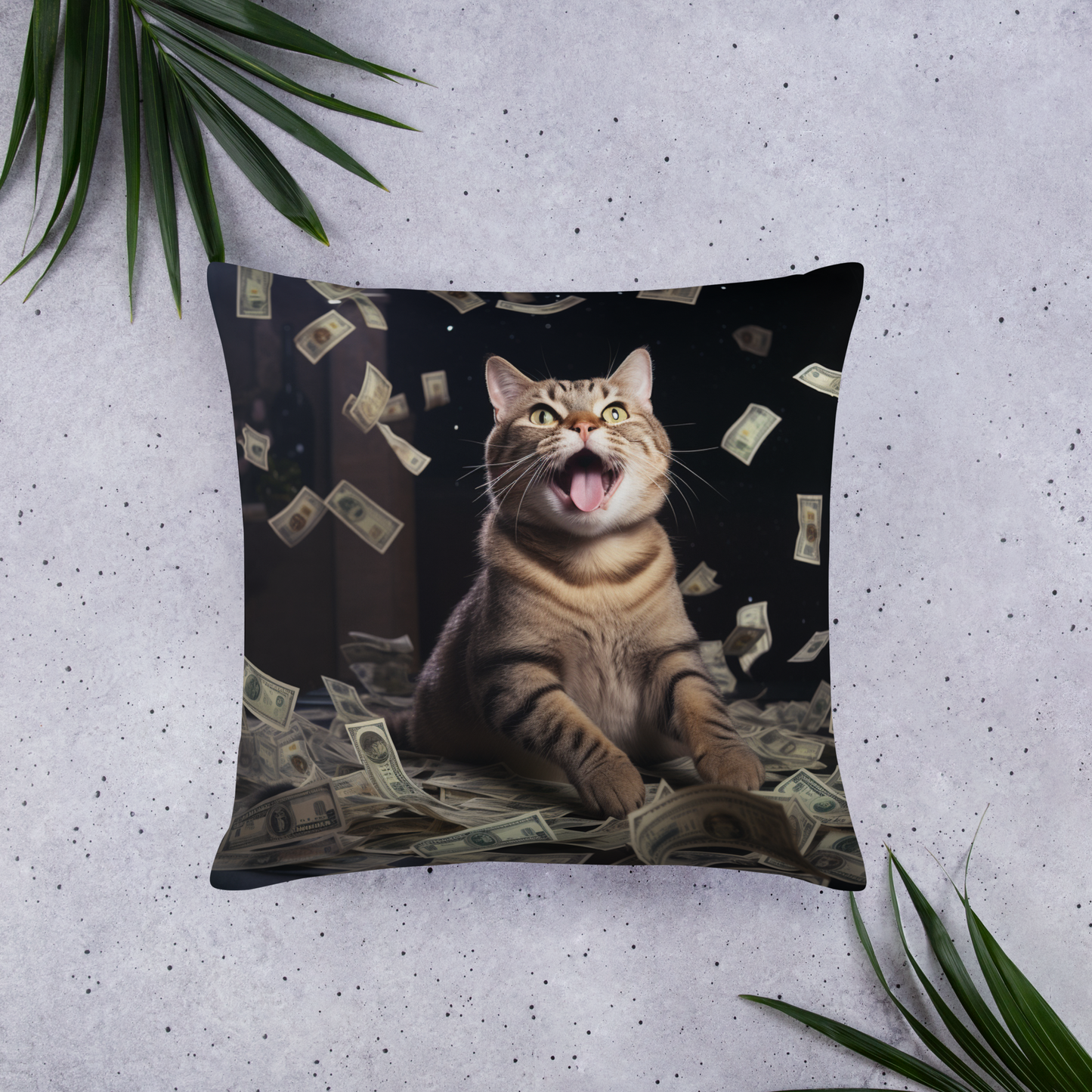 Domestic Shorthair Millionaire Basic Pillow