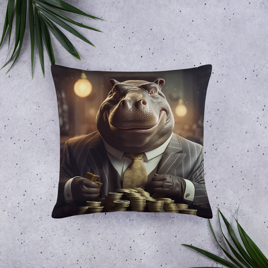 Hippo Millionaire Basic Pillow