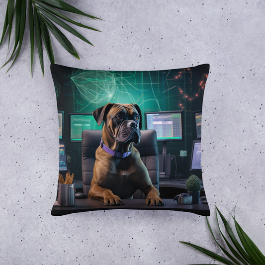 Boxer Stock Trader Basic Pillow