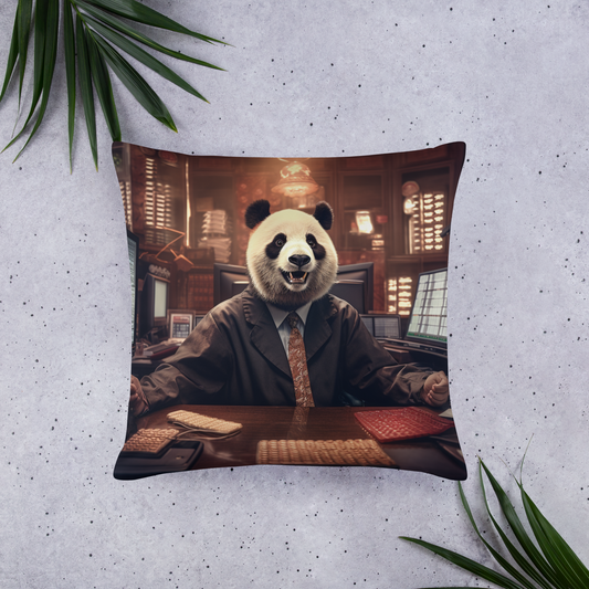 Panda Stock Trader Basic Pillow