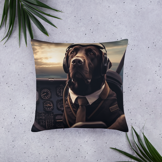 Labrador Retriever Air Force Officer Basic Pillow