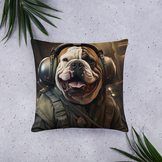 Bulldog Air Force Officer Basic Pillow