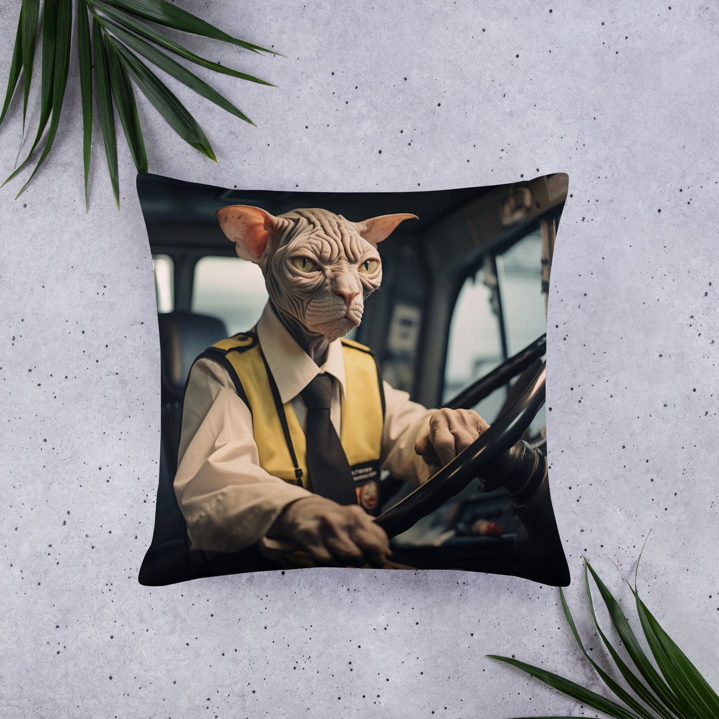 Sphynx Bus Driver Basic Pillow