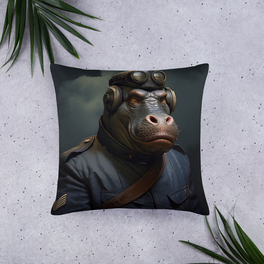 Hippo Air Force Officer Basic Pillow