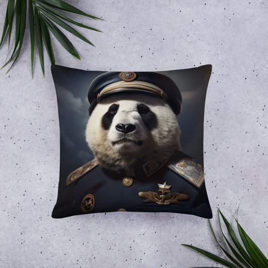 Panda Air Force Officer Basic Pillow