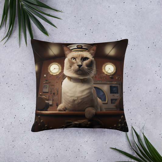 Siamese Airline Pilot Basic Pillow