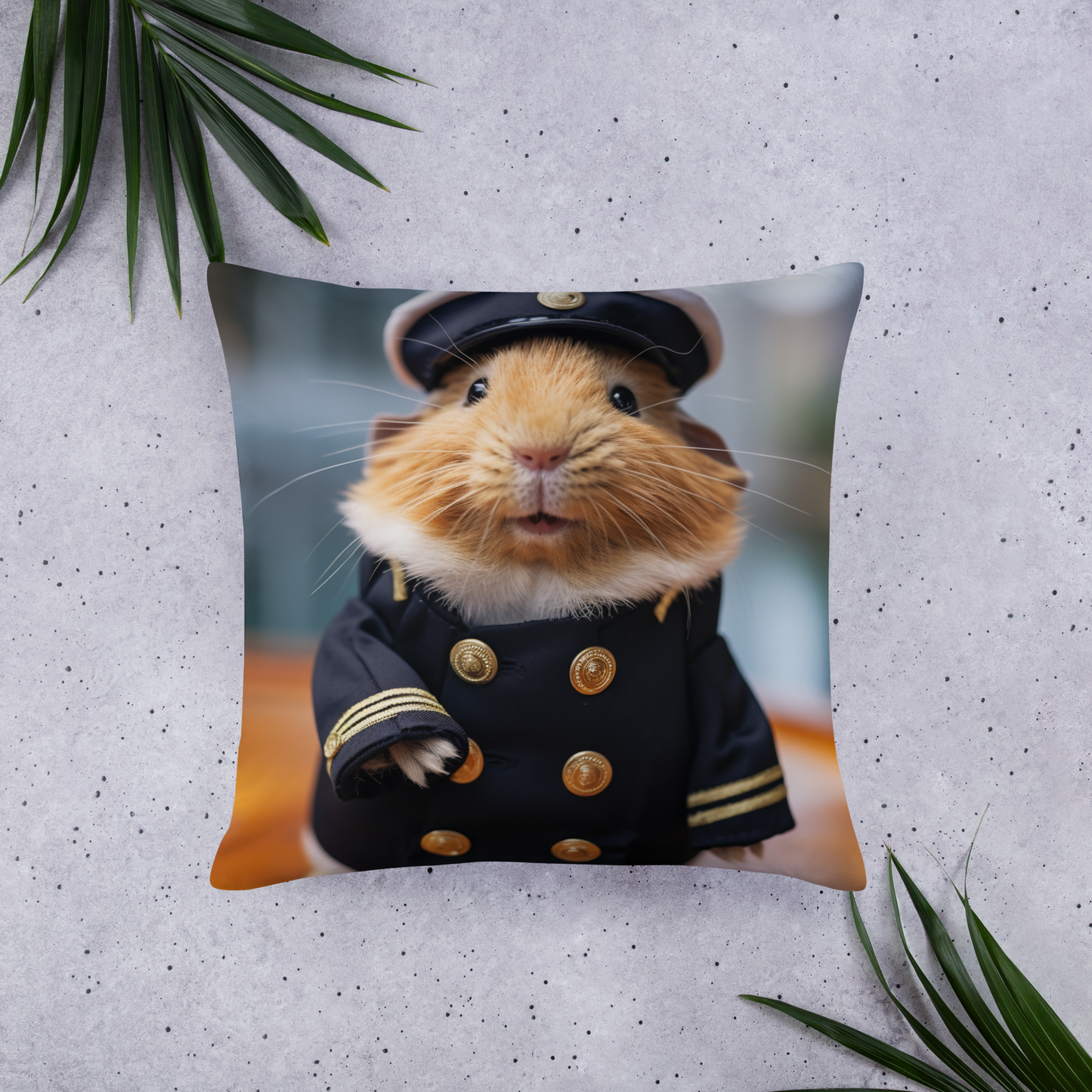 Guinea Pigs Airline Pilot Basic Pillow