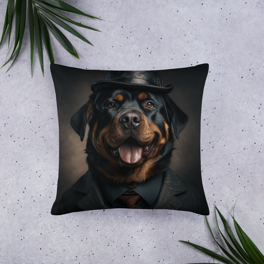 Rottweiler Detective Basic Pillow