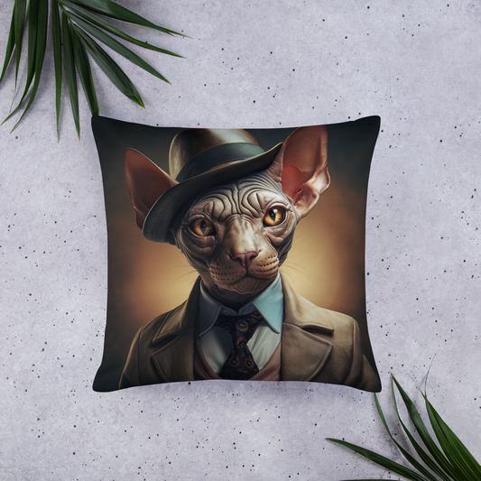 Sphynx Detective Basic Pillow