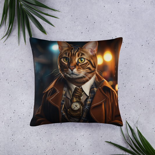 Bengal Detective Basic Pillow