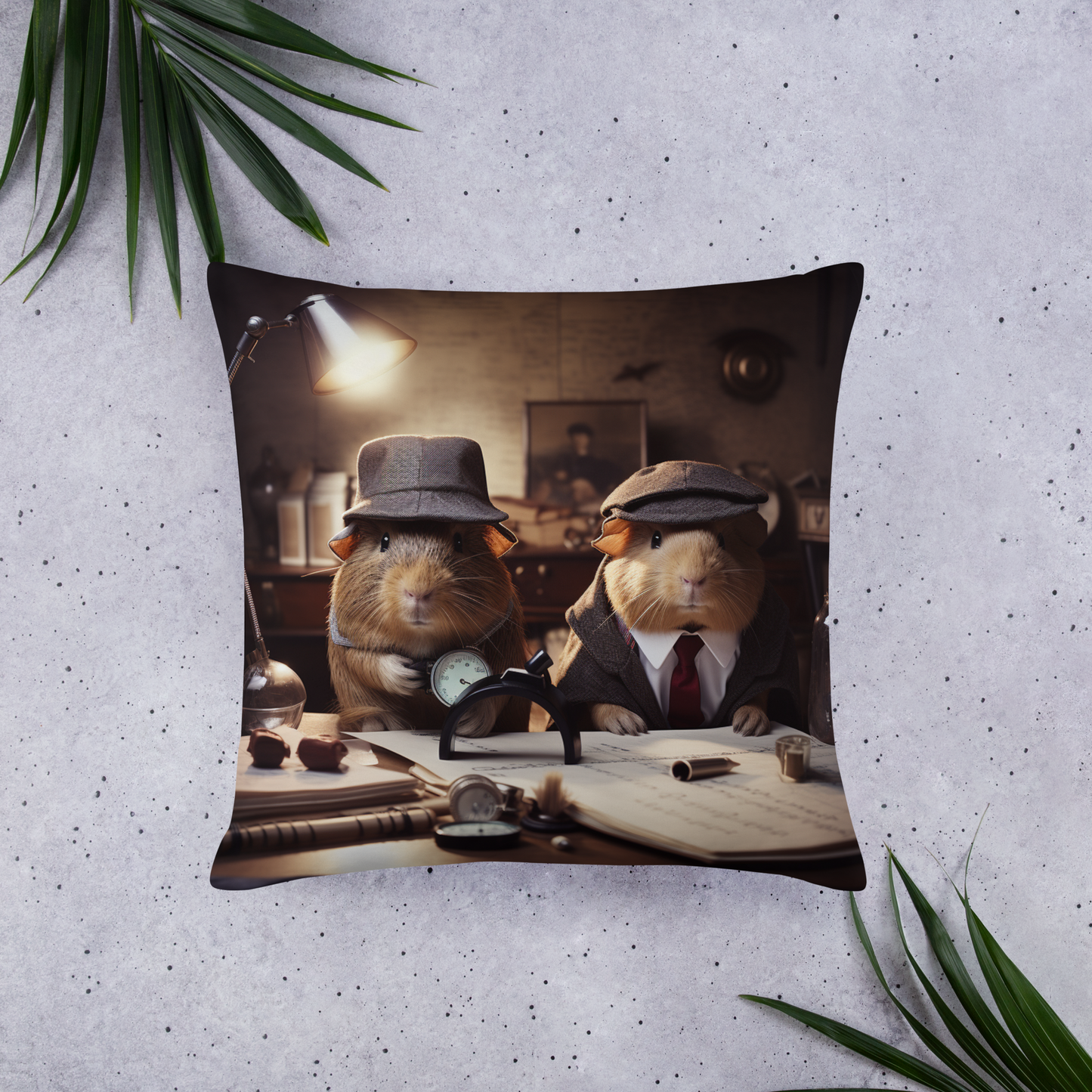 Guinea Pigs Detective Basic Pillow