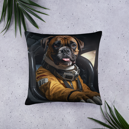 Boxer F1 Car Driver Basic Pillow