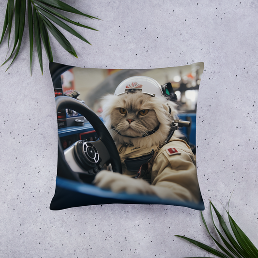 Persian F1 Car Driver Basic Pillow
