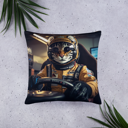 Bengal F1 Car Driver Basic Pillow