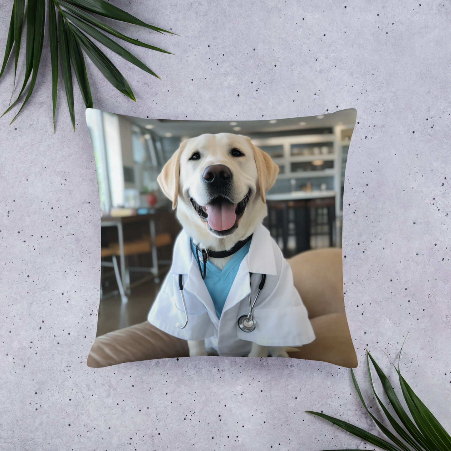 Labrador Retriever Doctor Basic Pillow