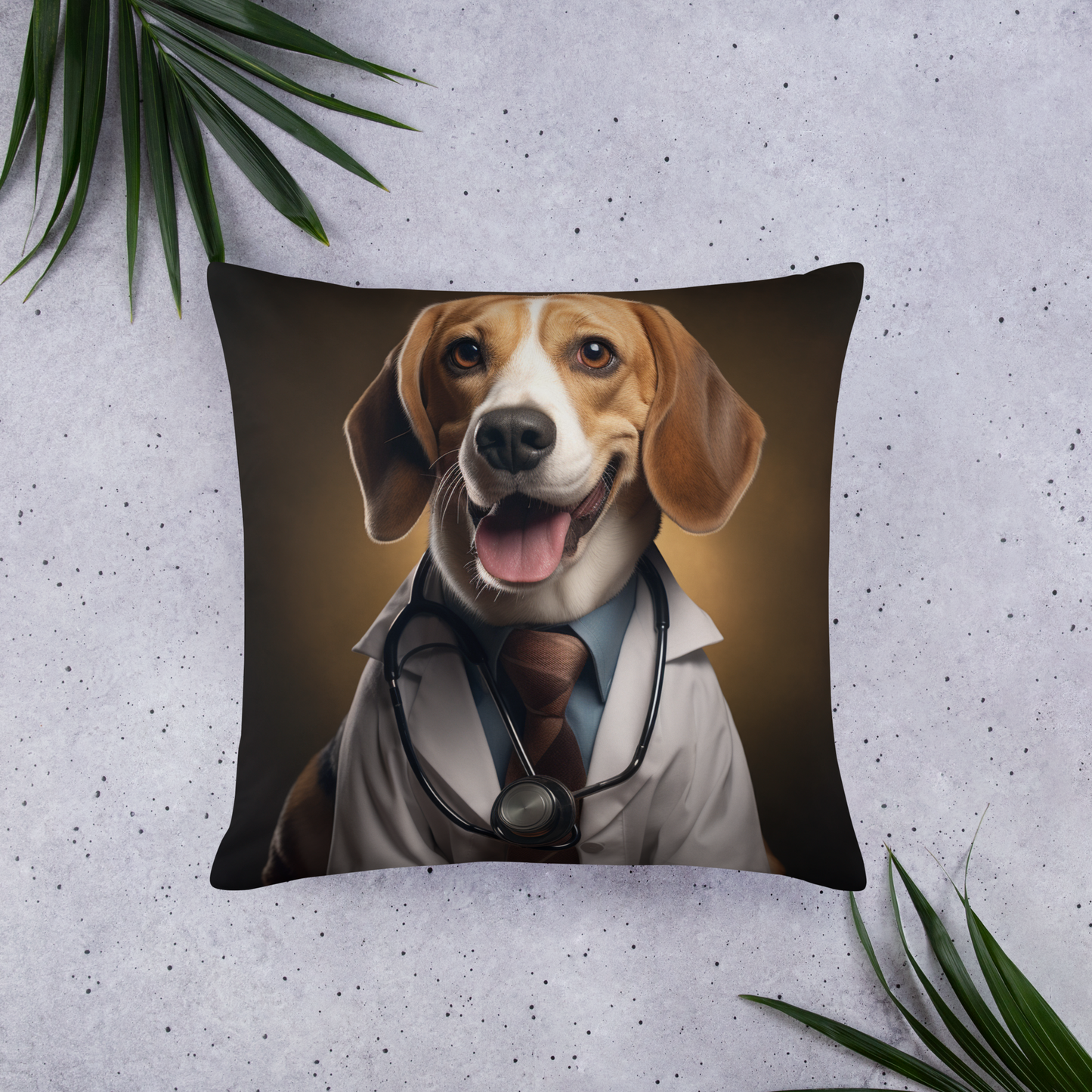 Beagle Doctor Basic Pillow