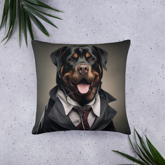 Rottweiler Doctor Basic Pillow