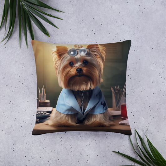 Yorkshire Terrier Doctor Basic Pillow