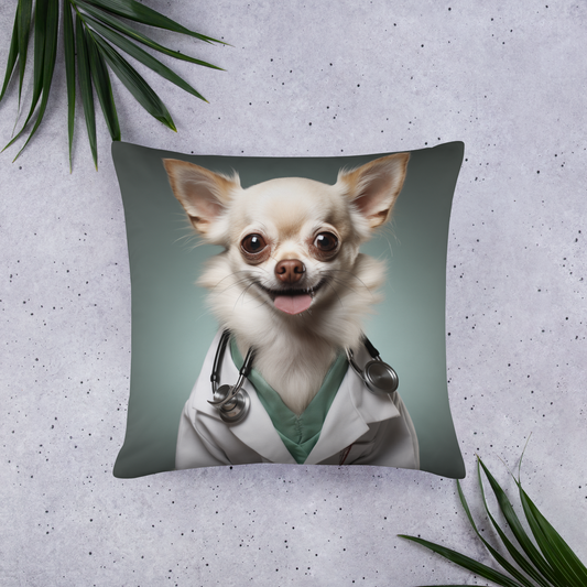 Chihuahua Doctor Basic Pillow