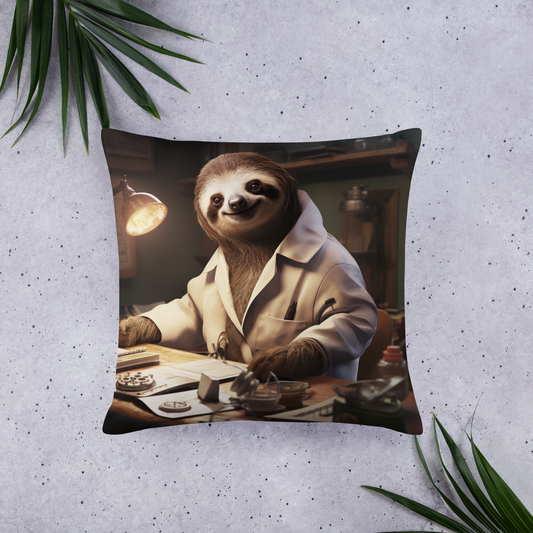 Sloth Doctor Basic Pillow
