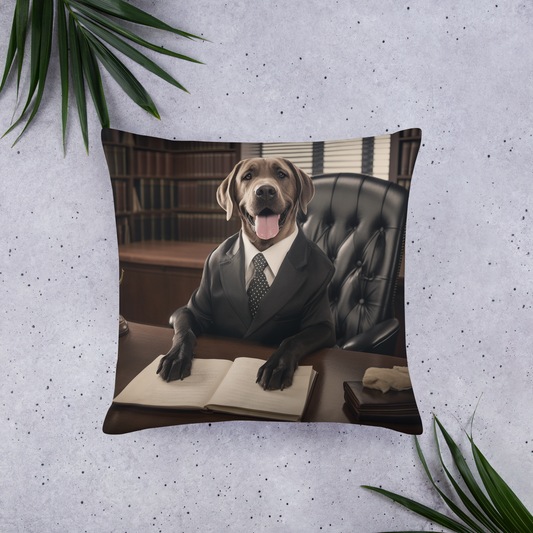 Labrador Retriever Lawyer Basic Pillow