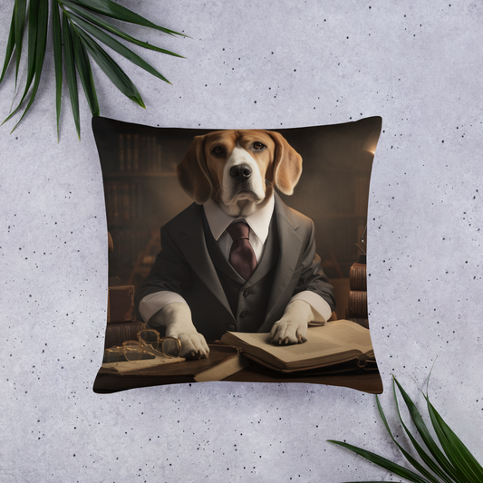 Beagle Lawyer Basic Pillow