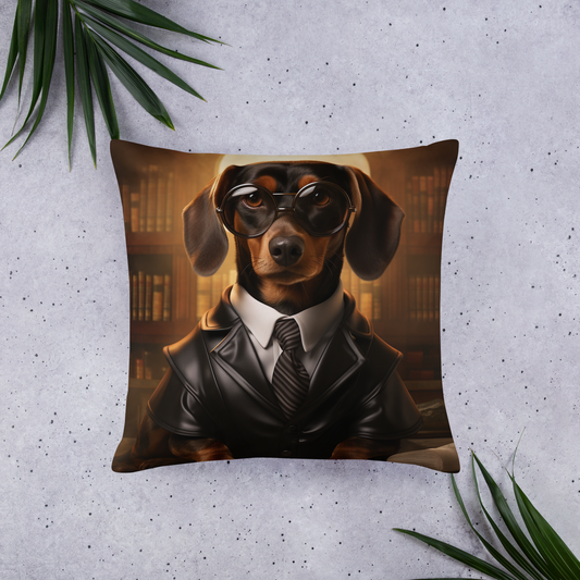 Dachshund Lawyer Basic Pillow