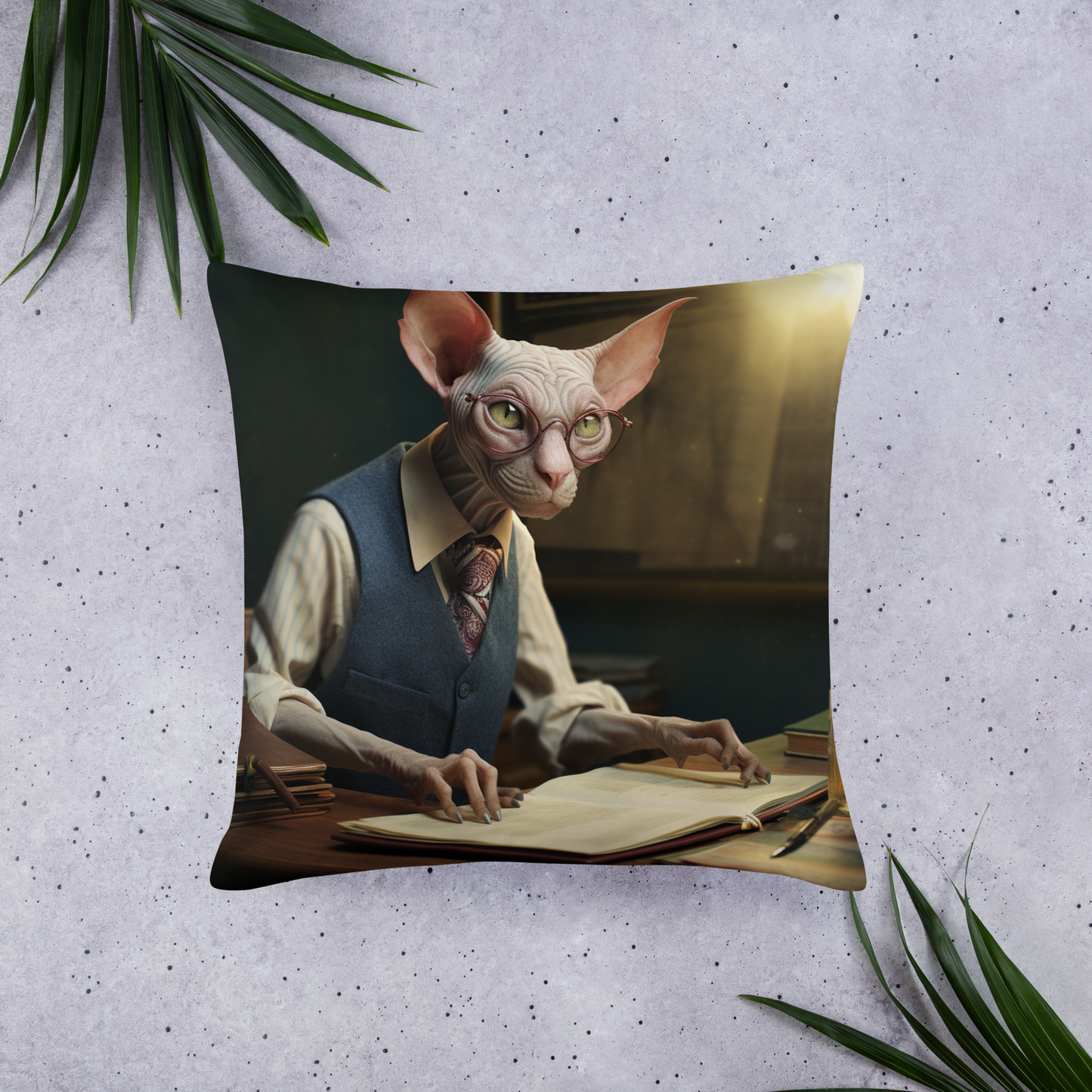 Sphynx Lawyer Basic Pillow