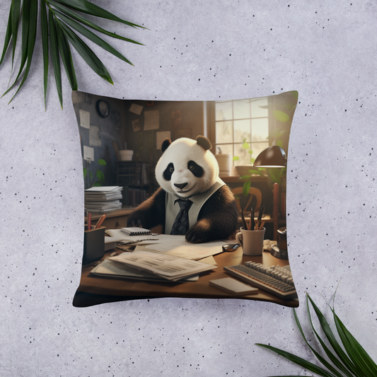 Panda Lawyer Basic Pillow