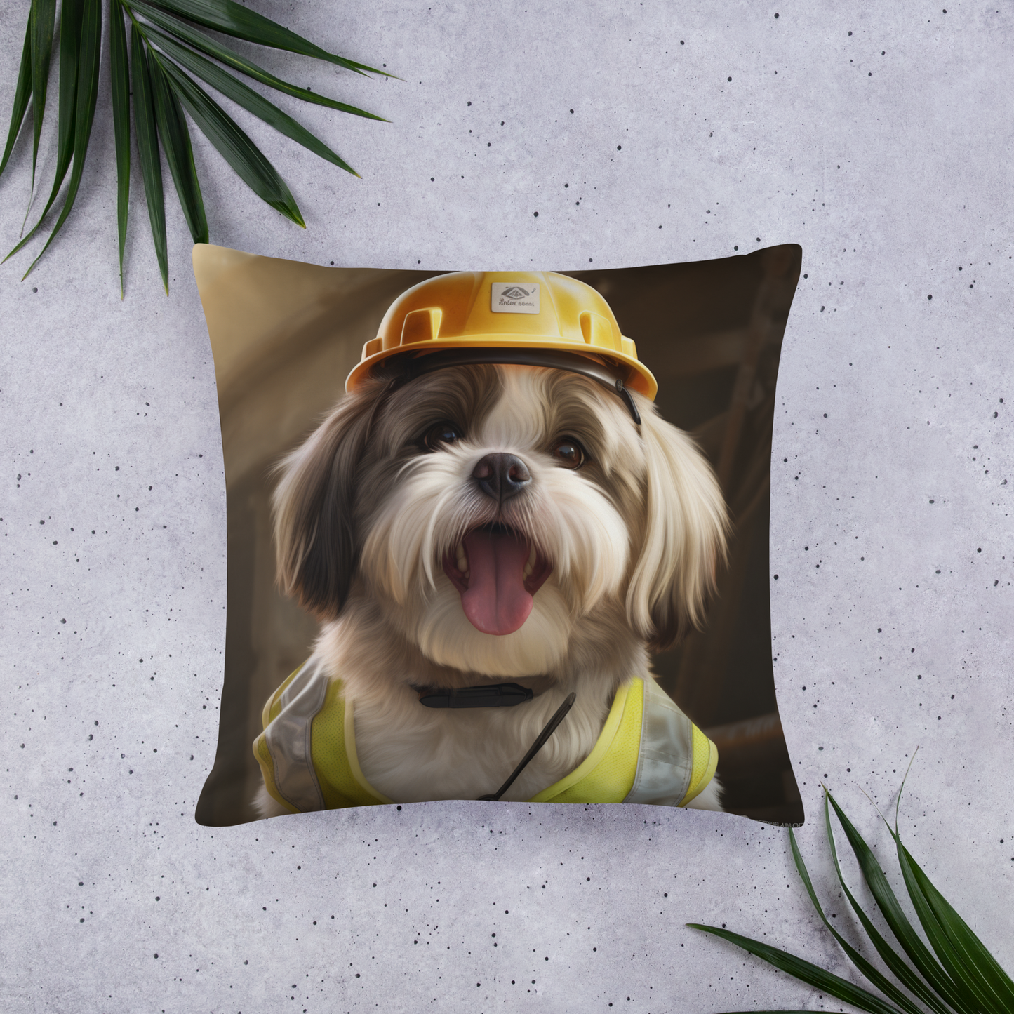 Shih Tzu Engineer Basic Pillow