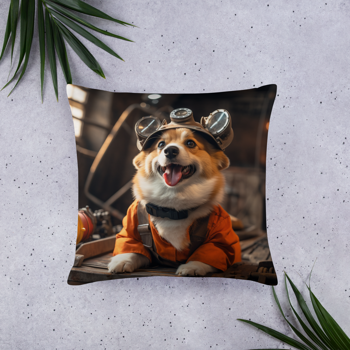 Pembroke Welsh Corgi Engineer Basic Pillow