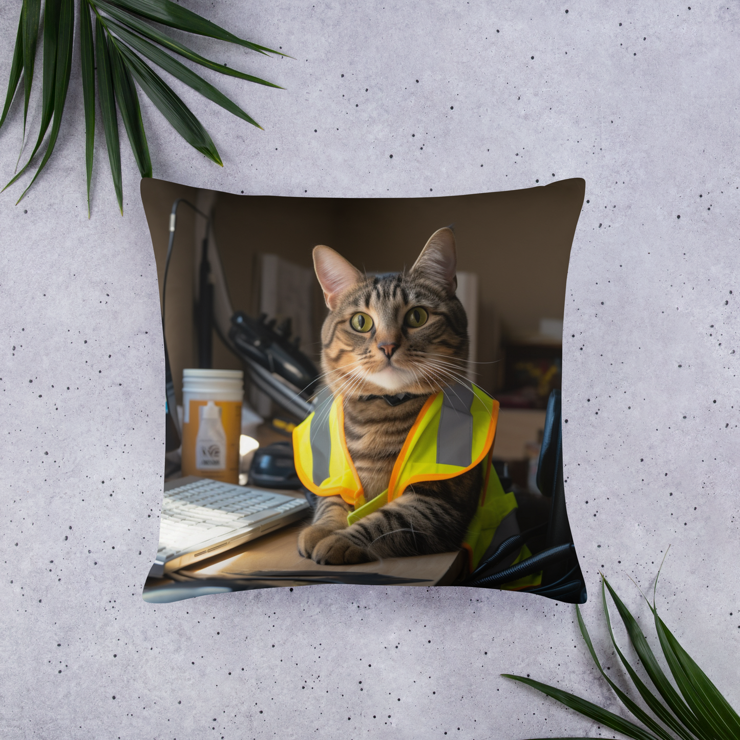 Domestic Shorthair Engineer Basic Pillow