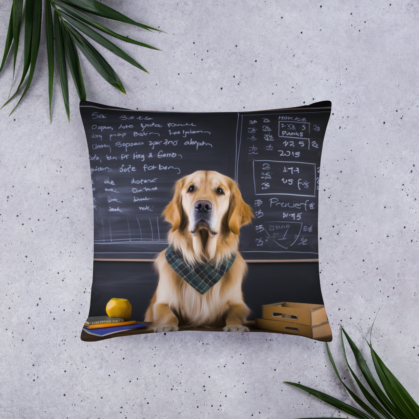 Golden Retriever Teacher Basic Pillow