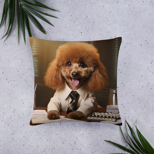 Poodle Teacher Basic Pillow