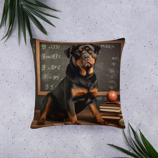 Rottweiler Teacher Basic Pillow