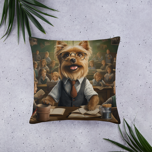 Yorkshire Terrier Teacher Basic Pillow