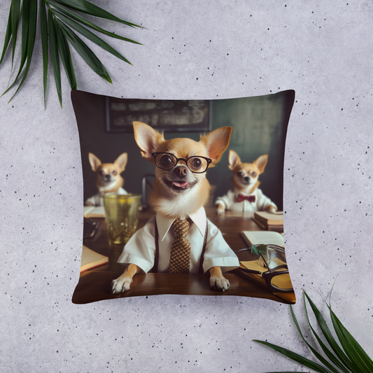 Chihuahua Teacher Basic Pillow