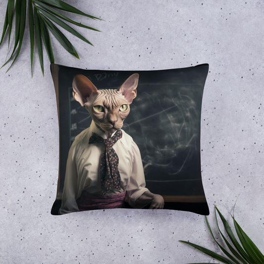 Sphynx Teacher Basic Pillow