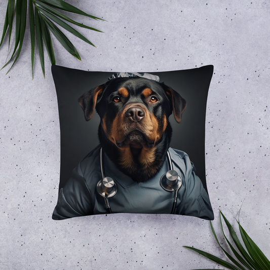 Rottweiler Nurse Basic Pillow