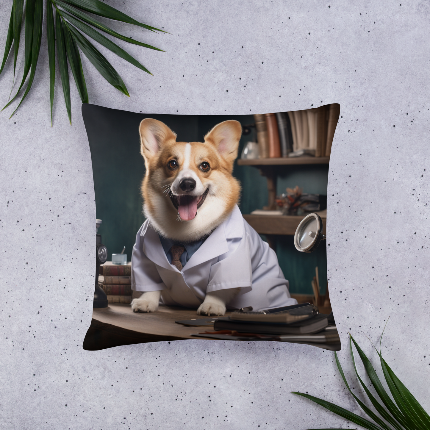 Pembroke Welsh Corgi Nurse Basic Pillow