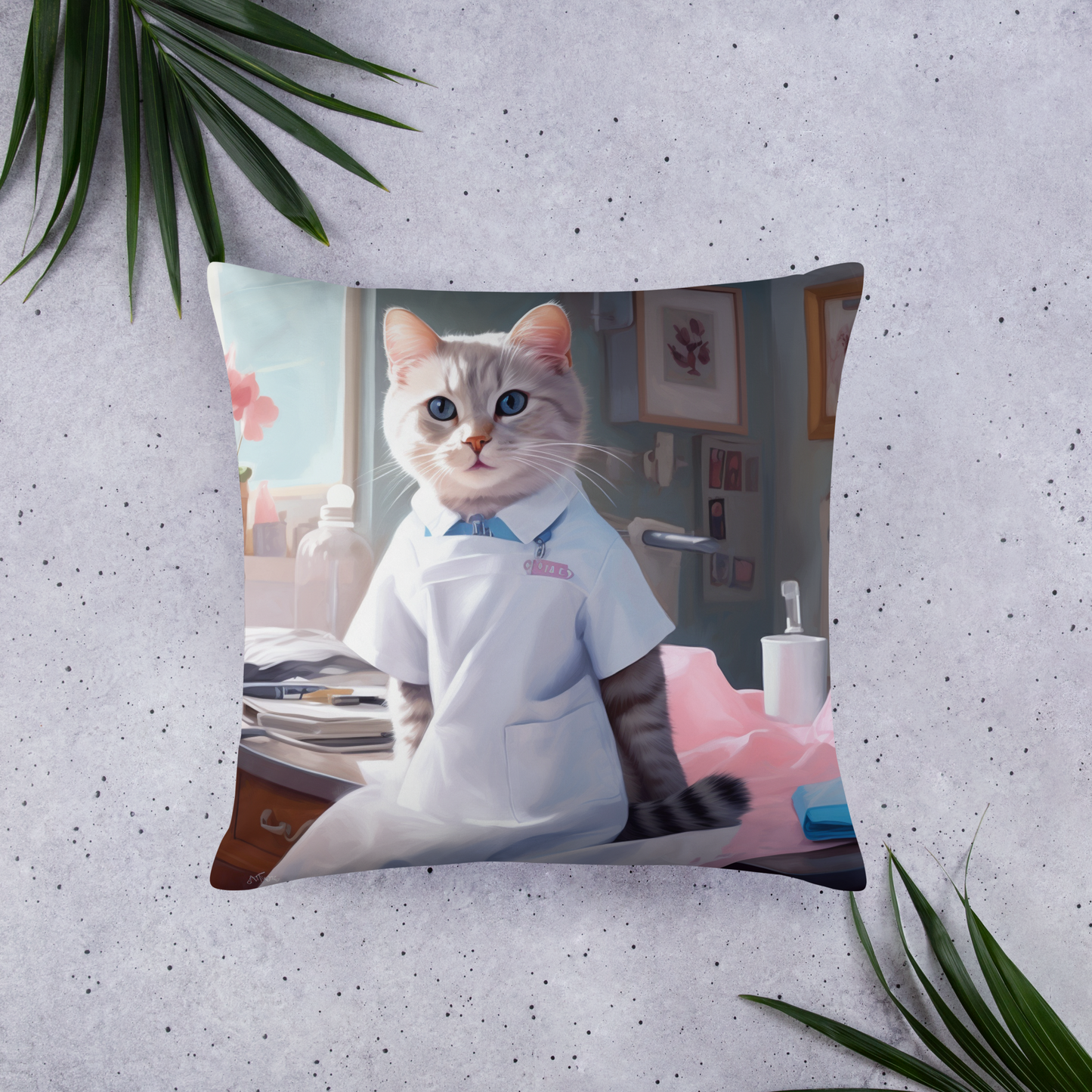 Domestic Shorthair Nurse Basic Pillow