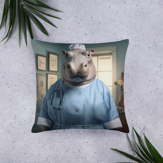Hippo Nurse Basic Pillow