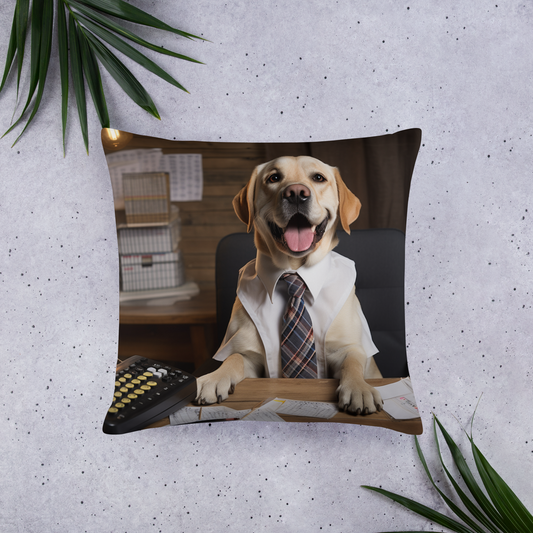 Labrador Retriever Accountant Basic Pillow