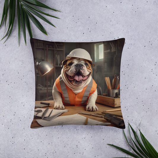 Bulldog Architect Basic Pillow
