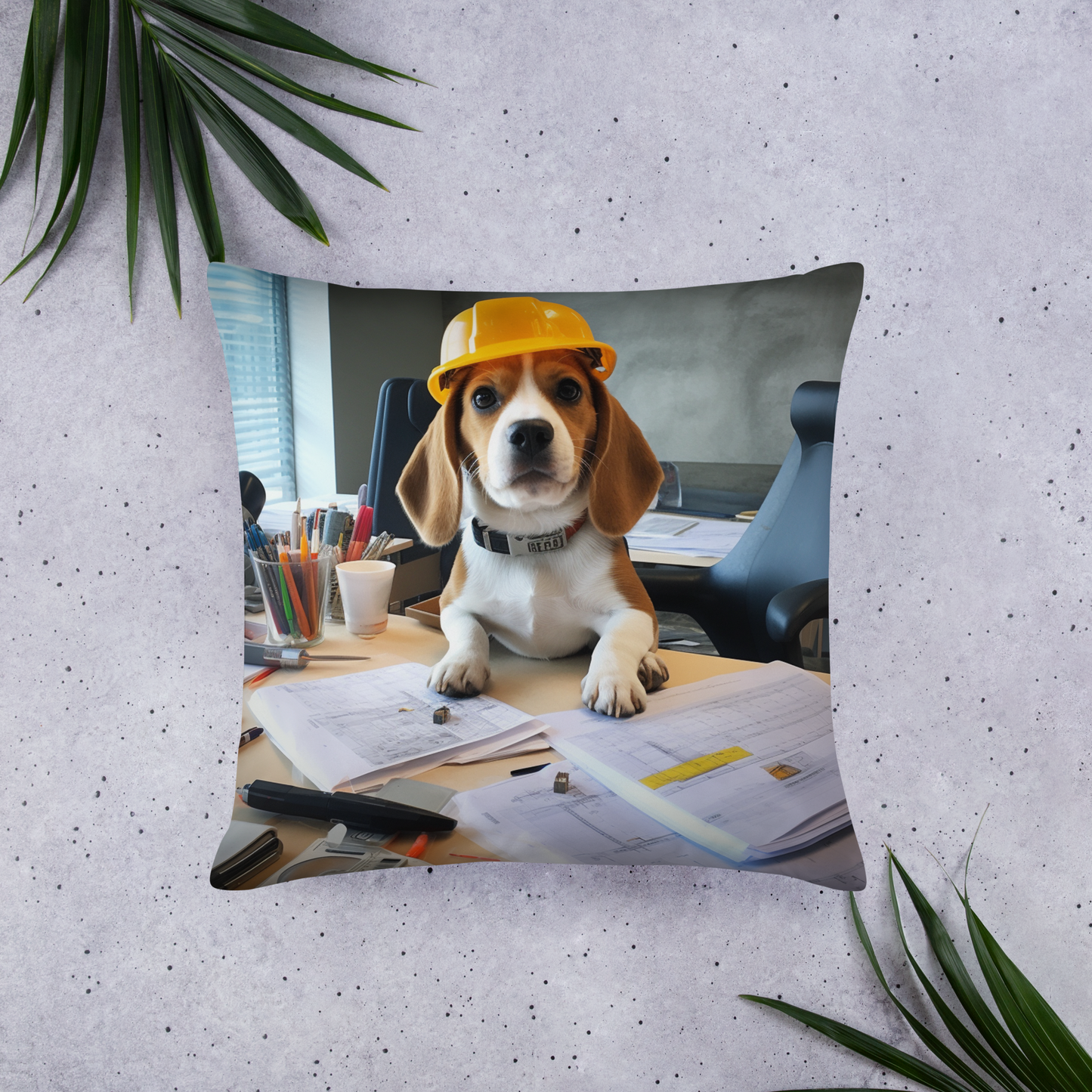 Beagle Architect Basic Pillow