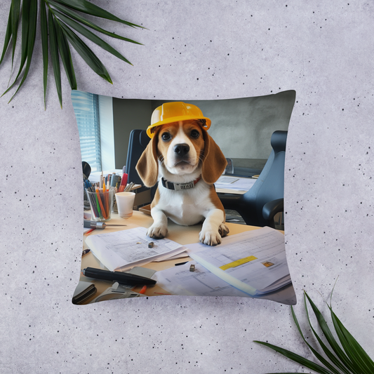 Beagle Architect Basic Pillow